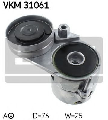Rola intinzator,curea transmisie AUDI A4 Cabriolet (8H7, B6, 8HE, B7) (2002 - 2009) SKF VKM 31061 piesa NOUA