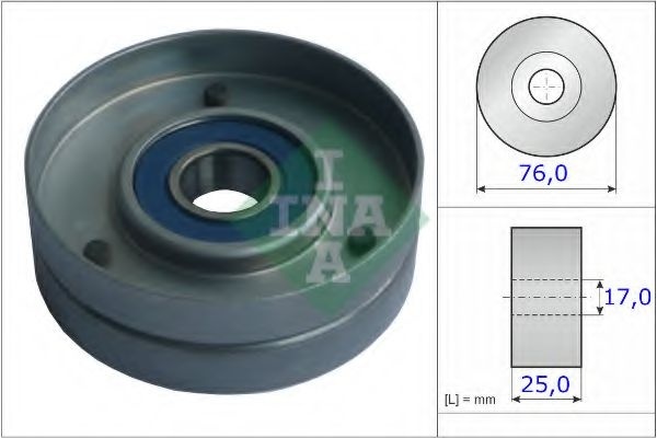 Rola intinzator,curea transmisie AUDI A4 Cabriolet (8H7, B6, 8HE, B7) (2002 - 2009) INA 531 0751 30 piesa NOUA