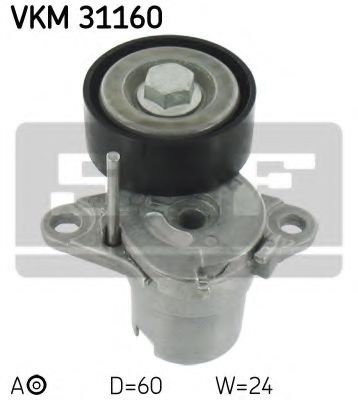 Rola intinzator,curea transmisie AUDI A5 Cabriolet (8F7) (2009 - 2016) SKF VKM 31160 piesa NOUA