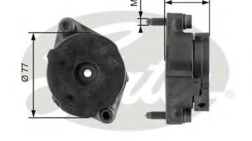 Rola intinzator,curea transmisie AUDI A6 Avant (4A, C4) (1994 - 1997) GATES T38345 piesa NOUA