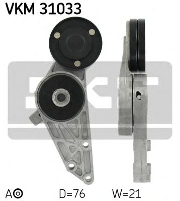 Rola intinzator,curea transmisie AUDI A6 Avant (4B5, C5) (1997 - 2005) SKF VKM 31033 piesa NOUA