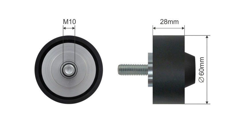 ROLA INTINZATOR CUREA TRANSMISIE, AUDI Q7; VW CRAFTER, PHAETON, TOUAREG 2.0 d/3.2/3.6 10.02-