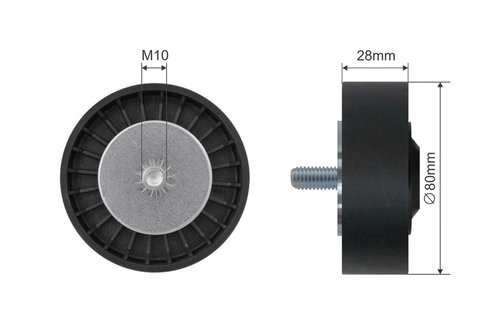 ROLA INTINZATOR CUREA TRANSMISIE, BMW 1 (E81), 1 (E82), 1 (E87), 1 (E88), 3 (E90), 3 (E91), 3 (E92),...