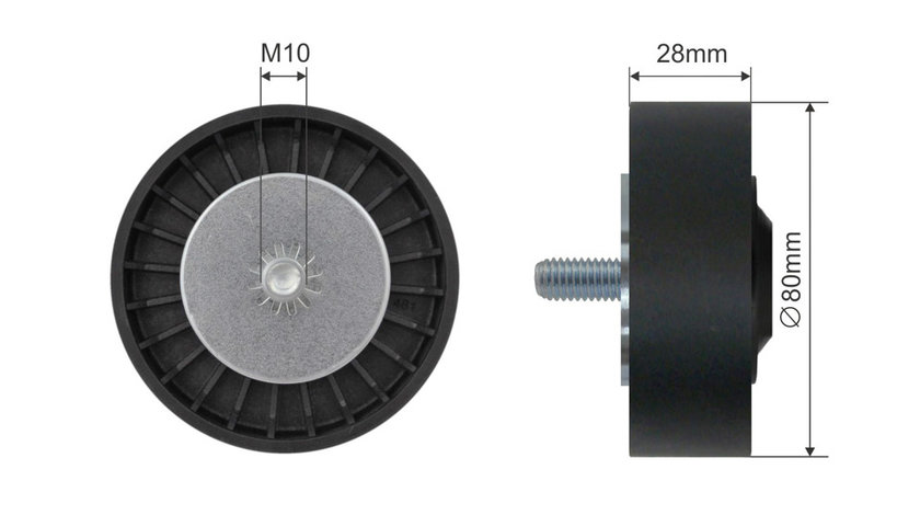 ROLA INTINZATOR CUREA TRANSMISIE, BMW 1 (E81), 1 (E82), 1 (E87), 1 (E88), 3 (E90), 3 (E91), 3 (E92), 3 (E93), 5 (E60), 5 (E61), 5 (F10), 5 (F11), Z4 (E89) 1.6-3.0 d 06.04-10.16