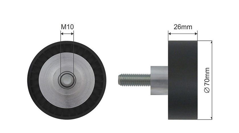 ROLA INTINZATOR CUREA TRANSMISIE, BMW 3 (E46), Z3 (E36) 1.6/1.9 02.98-07.06