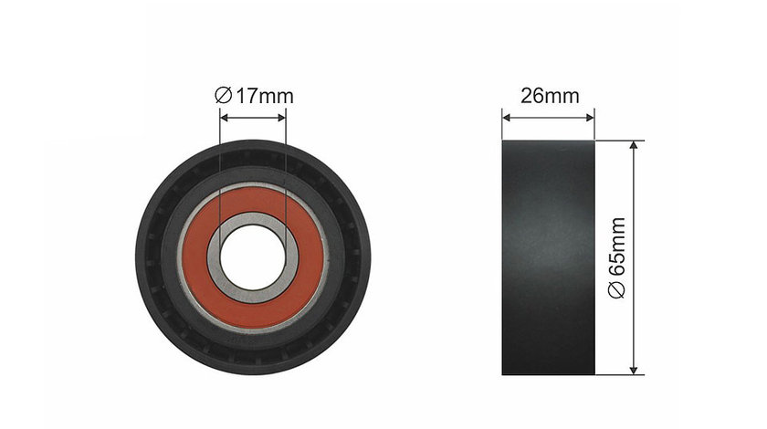 ROLA INTINZATOR CUREA TRANSMISIE, BMW 3 (E90), 3 (E91), 3 (E92), 3 (E93), 5 (F10), 5 (F11), 5 GRAN TURISMO (F07), 6 (F12), 6 (F13), 6 GRAN COUPE (F06), 7 (F01 2.0 d/3.0 d 09.06-07.19