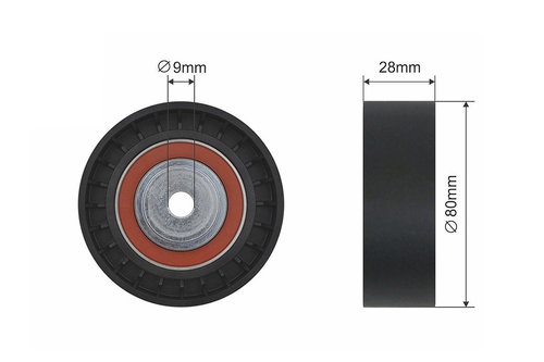 ROLA INTINZATOR CUREA TRANSMISIE, BMW 5 (E34), 5 (E39), 7 (E32), 7 (E38), 8 (E31) 3.0/4.0/4.4 03.85-...