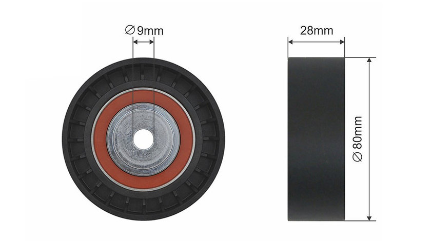 ROLA INTINZATOR CUREA TRANSMISIE, BMW 5 (E34), 5 (E39), 7 (E32), 7 (E38), 8 (E31) 3.0/4.0/4.4 03.85-12.03