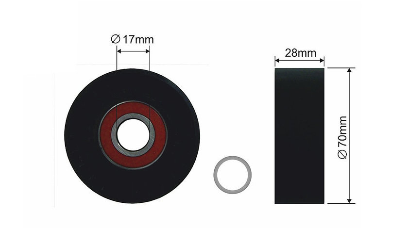 ROLA INTINZATOR CUREA TRANSMISIE, BMW 5 (E39), 7 (E38), X5 (E53) 3.5/4.4/4.6 02.96-12.03