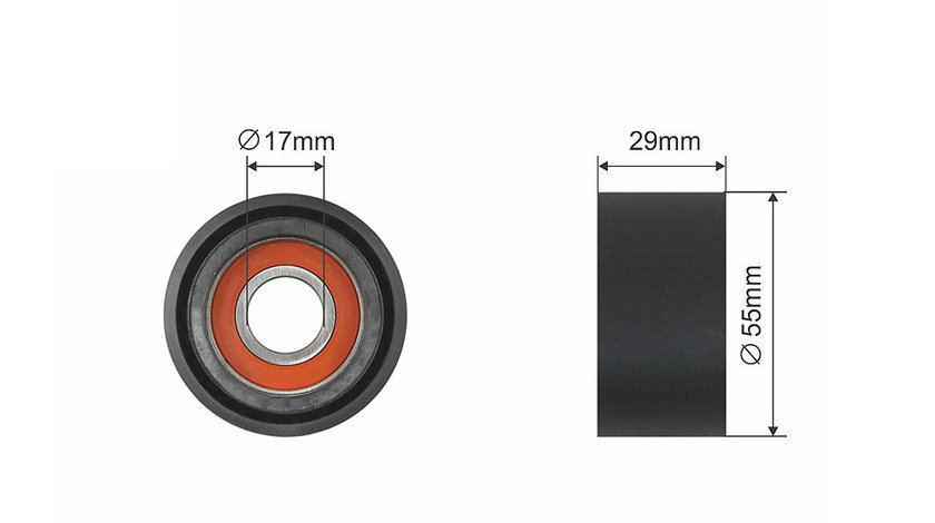 ROLA INTINZATOR CUREA TRANSMISIE, BMW 5 (E60), 5 (E61), 5 (F10), 5 (F11), 5 GRAN TURISMO (F07), 7 (F01, F02, F03, F04), X3 (E83), X5 (E70), X6 (E71, E72) 2.0 d/3.0 d 04.05-02.17