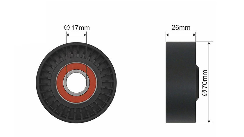 ROLA INTINZATOR CUREA TRANSMISIE, BMW 7 (E65, E66, E67) 3.6/4.4/6.0 07.01-08.08