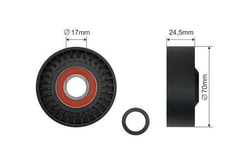 ROLA INTINZATOR CUREA TRANSMISIE, BMW 7 (E65, E66, E67), X5 (E53) 3.6-6.0 07.01-08.08