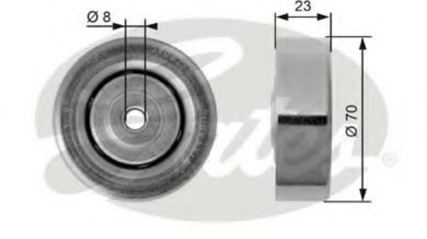 Rola intinzator,curea transmisie BMW Seria 3 (E36) (1990 - 1998) GATES T36161 piesa NOUA