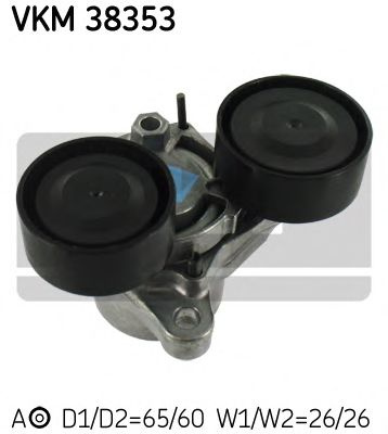 Rola intinzator,curea transmisie BMW Seria 6 Cabriolet (F12) (2011 - 2016) SKF VKM 38353 piesa NOUA