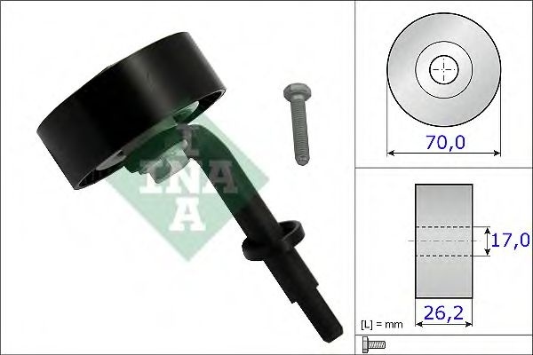 Rola intinzator,curea transmisie BMW Seria 7 (E65, E66, E67) (2001 - 2009) INA 531 0783 10 piesa NOUA