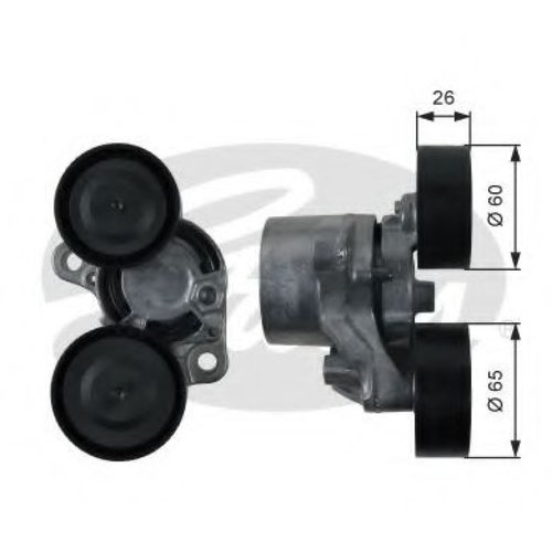 Rola intinzator,curea transmisie BMW X5 (F15, F85) (2013 - 2016) GATES T39198 piesa NOUA