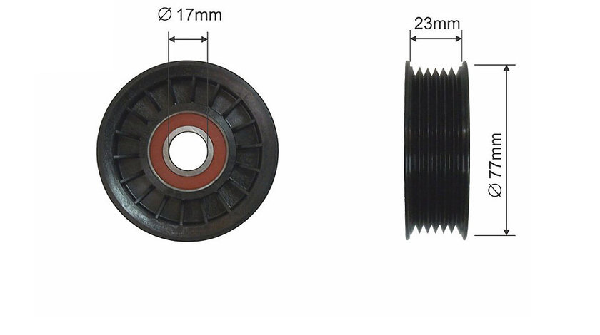 ROLA INTINZATOR CUREA TRANSMISIE, CADILLAC ESCALADE III 07-13, HUMMER H2,H3, CHEVROLET AVALANCHE 07-13, SUBURBAN 07-13, TAHOE 07-14