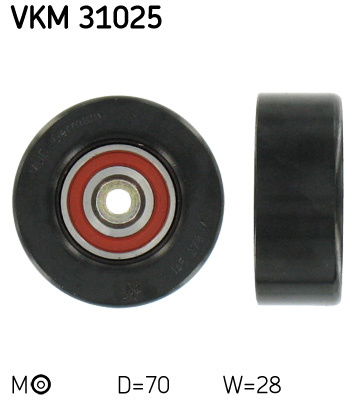 Rola intinzator,curea transmisie centru stanga (VKM31025 SKF) SEAT,SKODA,VW