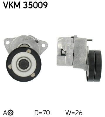 Rola intinzator,curea transmisie centru (VKM35009 SKF) CHEVROLET,DAEWOO,HOLDEN,OPEL,VAUXHALL
