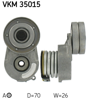 Rola intinzator,curea transmisie centru (VKM35015 SKF) OPEL,VAUXHALL