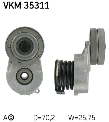 Rola intinzator,curea transmisie centru (VKM35311 SKF) HONDA,OPEL,VAUXHALL