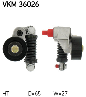 Rola intinzator,curea transmisie centru (VKM36026 SKF) RENAULT
