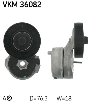 Rola intinzator,curea transmisie centru (VKM36082 SKF) RENAULT