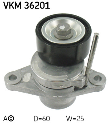 Rola intinzator,curea transmisie centru (VKM36201 SKF) DACIA,LADA,RENAULT