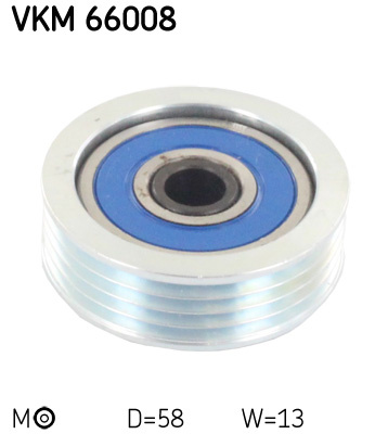 Rola intinzator,curea transmisie centru (VKM66008 SKF) FIAT,SUBARU,SUZUKI