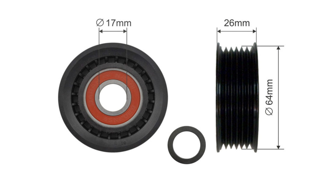 ROLA INTINZATOR CUREA TRANSMISIE, CHERY TIGGO T11 2006-2013 FORD C-MAX CEU 2015- FORD FIESTA CCN 2013-