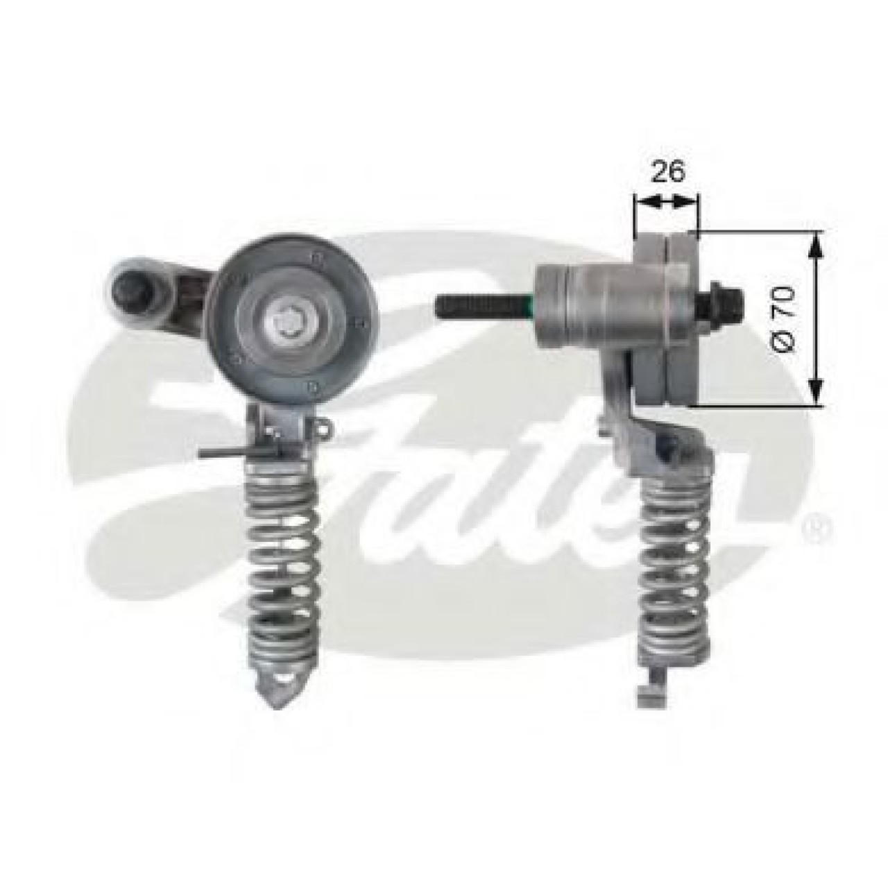 Rola intinzator,curea transmisie CHEVROLET ORLANDO (J309) (2010 - 2016) GATES T38344 piesa NOUA