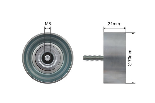 ROLA INTINZATOR CUREA TRANSMISIE, CHEVROLET CAPTIVA, CAPTIVA SPORT, MALIBU, OPEL ANTARA, ASTRA J GTC...