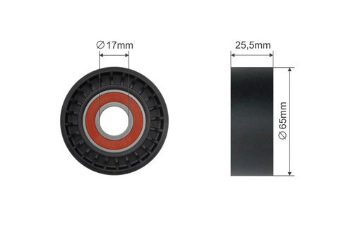 ROLA INTINZATOR CUREA TRANSMISIE, CITROEN BERLINGO, C1, C2, C3 I, C3 II, C3 PICASSO, C3 PLURIEL, C4,...