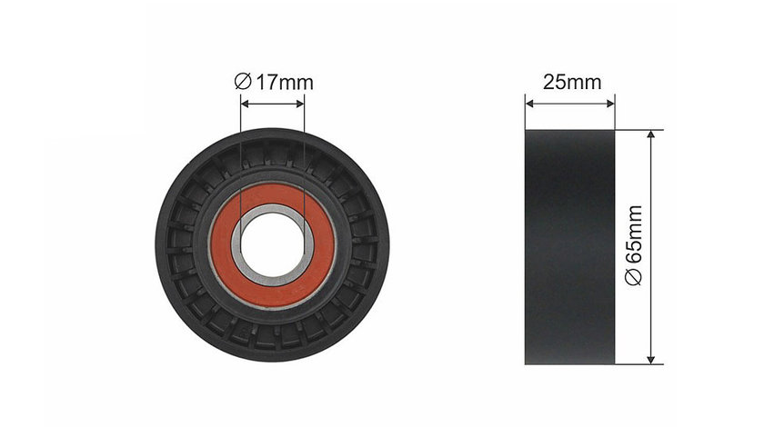 ROLA INTINZATOR CUREA TRANSMISIE, CITROEN BERLINGO, C3 II, C3 PICASSO, C4 CACTUS, C4 GRAND PICASSO I, C4 GRAND PICASSO II, C4 II, C4 PICASSO I, C4 PICASSO II, C5 III, DS3, DS4, DS5 1.4D/1.6 d 04.08-