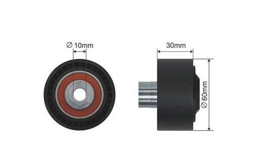 ROLA INTINZATOR CUREA TRANSMISIE, CITROEN BERLINGO, C1, C2, C2 ENTERPRISE, C3 I, C3 PLURIEL, C4, C4 ...