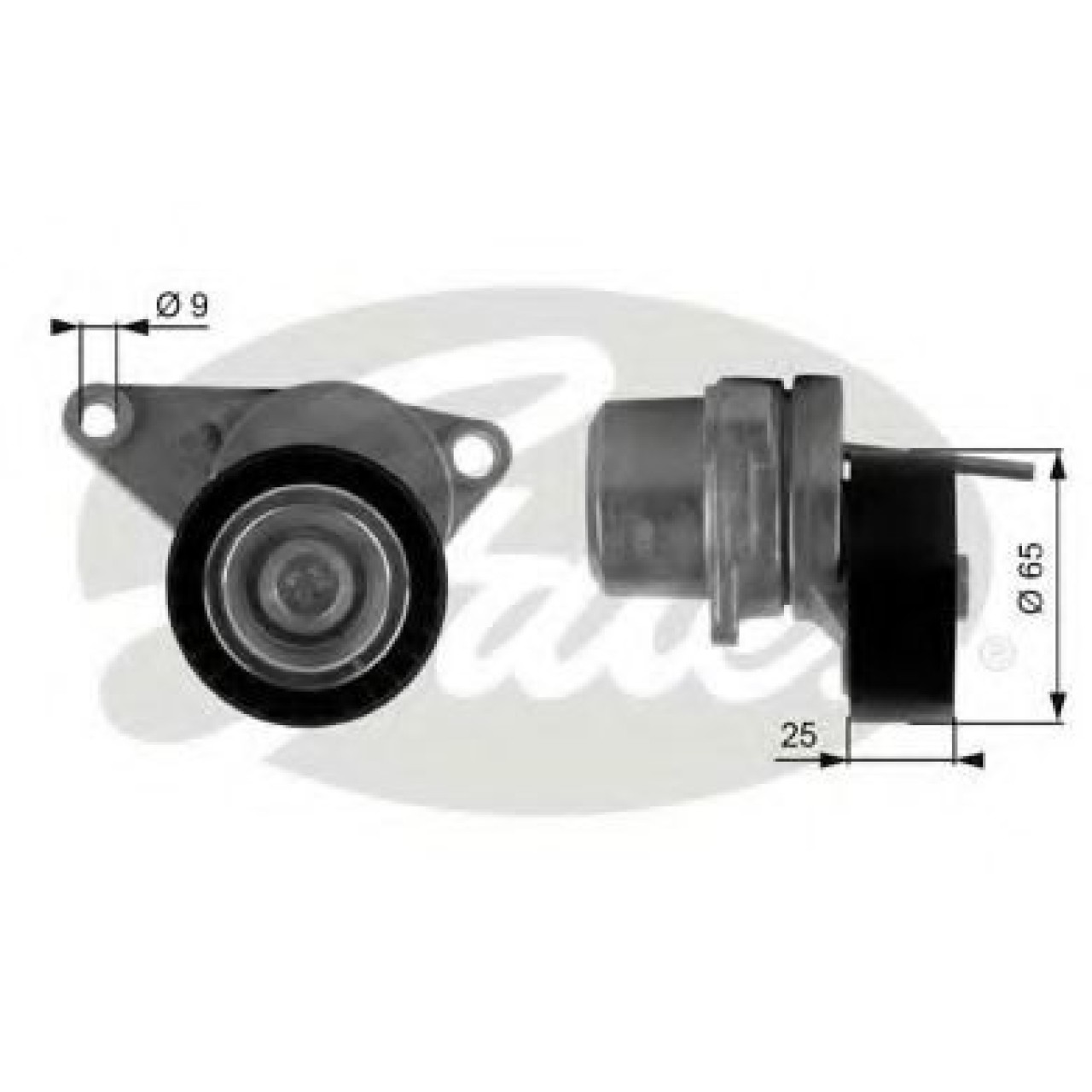 Rola intinzator,curea transmisie CITROEN C3 Pluriel (HB) (2003 - 2016) GATES T38313 piesa NOUA