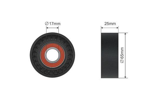 ROLA INTINZATOR CUREA TRANSMISIE, CITROEN C4 GRAND PICASSO II, C4 II, C4 PICASSO II, C5 III, DS4, DS...