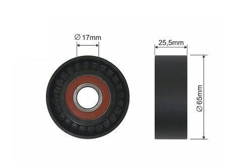ROLA INTINZATOR CUREA TRANSMISIE, CITROEN C4 I, C5 I, C5 II, C8, EVASION, JUMPY, XSARA, XSARA PICASS...