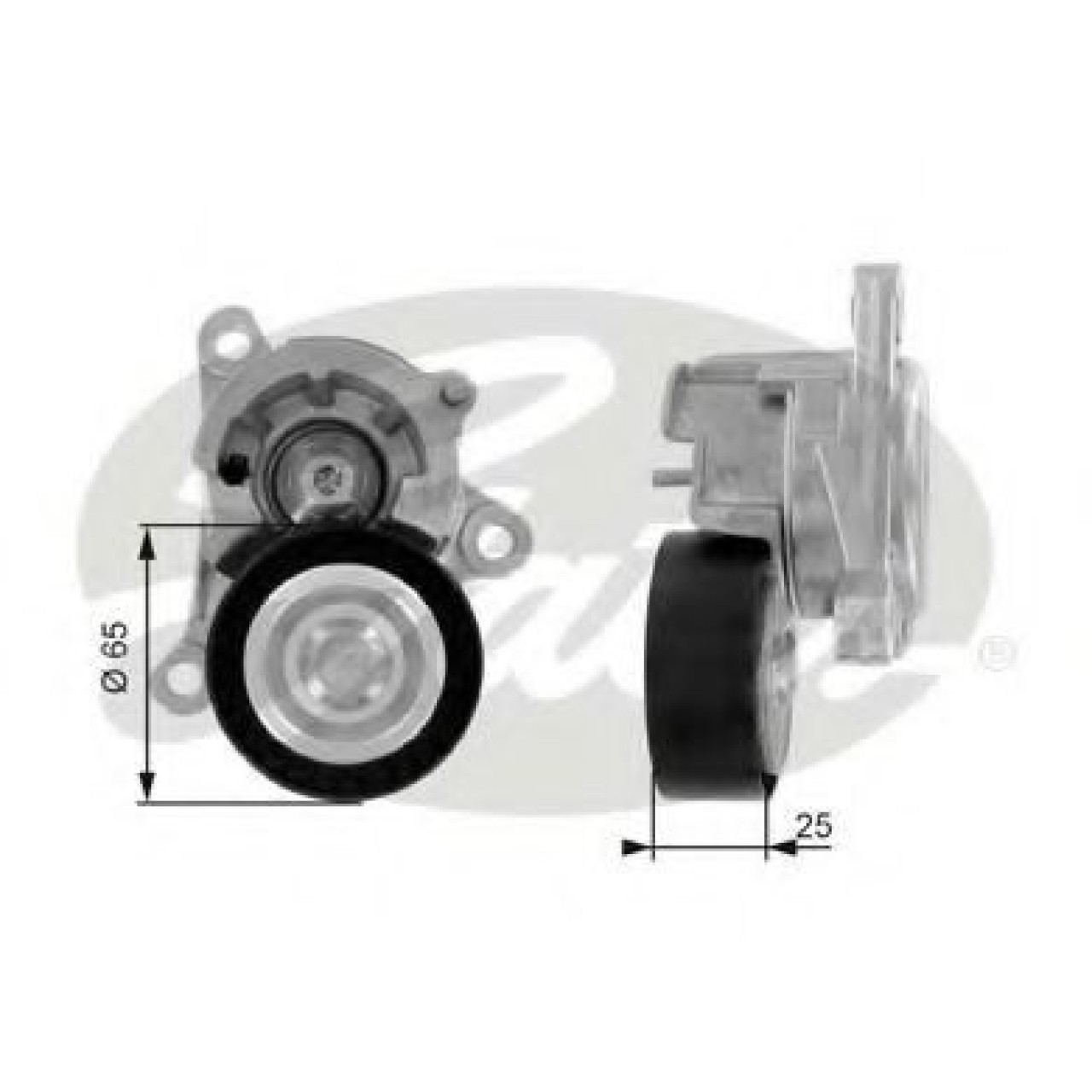 Rola intinzator,curea transmisie CITROEN C4 I (LC) (2004 - 2011) GATES T38320 piesa NOUA