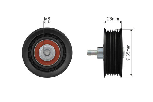 ROLA INTINZATOR CUREA TRANSMISIE, CITROEN JUMPER; FIAT DUCATO, FORD TOURNEO CUSTOM, TRANSIT, TRANSIT...