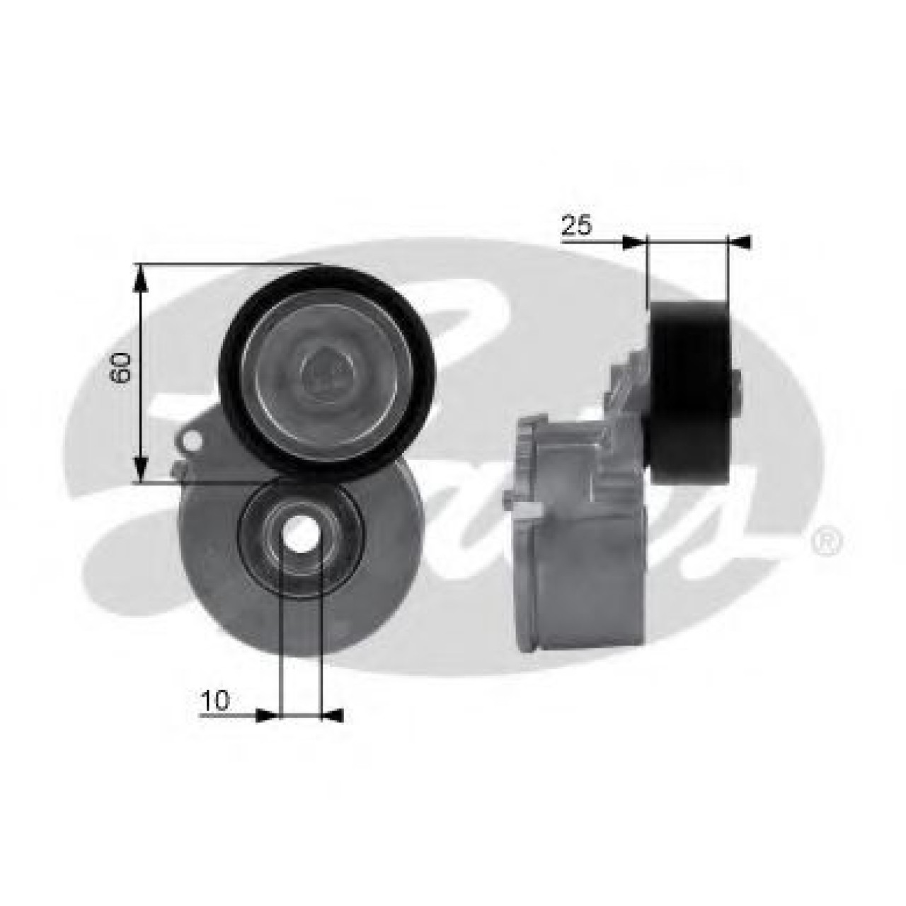 Rola intinzator,curea transmisie CITROEN XSARA Cupe (N0) (1998 - 2005) GATES T38236 piesa NOUA