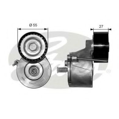 Rola intinzator,curea transmisie CITROEN XSARA Cupe (N0) (1998 - 2005) GATES T38371 piesa NOUA