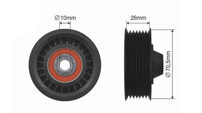 ROLA INTINZATOR CUREA TRANSMISIE, DACIA DOKKER, DOKKER EXPRESS, DUSTER, LODGY, LOGAN II, LOGAN MCV II, SANDERO II, NISSAN JUKE, PULSAR, QASHQAI II, RENAULT CAPTUR, CLIO IV 0.9-1.4 02.09-