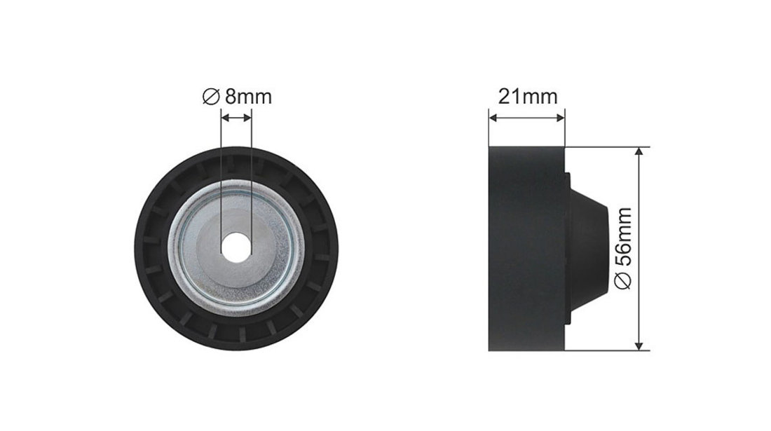 ROLA INTINZATOR CUREA TRANSMISIE, DACIA LOGAN, LOGAN II, LOGAN MCV II, SANDERO, SANDERO II, NISSAN KUBISTAR, RENAULT CLIO II, KANGOO, KANGOO EXPRESS, LOGAN/STEPWAY II, THALIA I 1.2/1.2LPG 05.96-