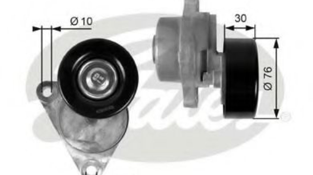 Rola intinzator,curea transmisie DAEWOO NUBIRA Break (KLAN) (2003 - 2016) GATES T38376 piesa NOUA