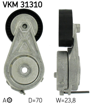 Rola intinzator,curea transmisie deasupra (VKM31310 SKF) AUDI,SEAT,VW