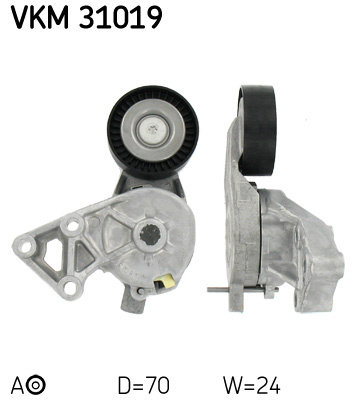 Rola intinzator,curea transmisie deasupra (VKM31019 SKF) AUDI,FORD,SEAT,SKODA,VW