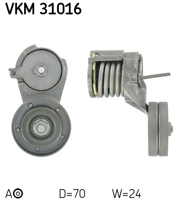 Rola intinzator,curea transmisie deasupra (VKM31016 SKF) SEAT,SKODA,VW