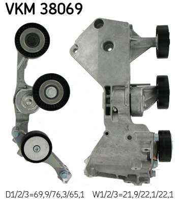 Rola intinzator,curea transmisie dreapta (VKM38069 SKF) MERCEDES-BENZ