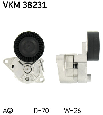 Rola intinzator,curea transmisie dreapta (VKM38231 SKF) BMW